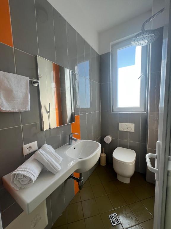 Koupelna v ubytování Hotel Brilant