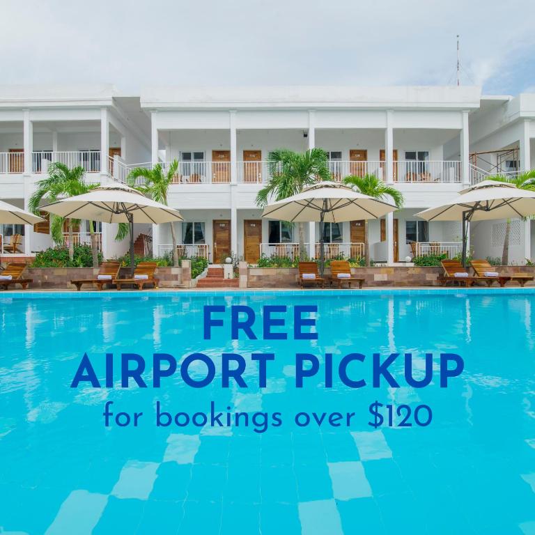 an image of a resort with the text free airport pickup for bookshots over at Palma Resort Phu Quoc, Trademark Collection by Wyndham in Phú Quốc