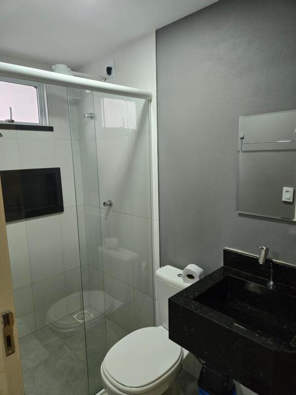 Koupelna v ubytování Residencial Amora