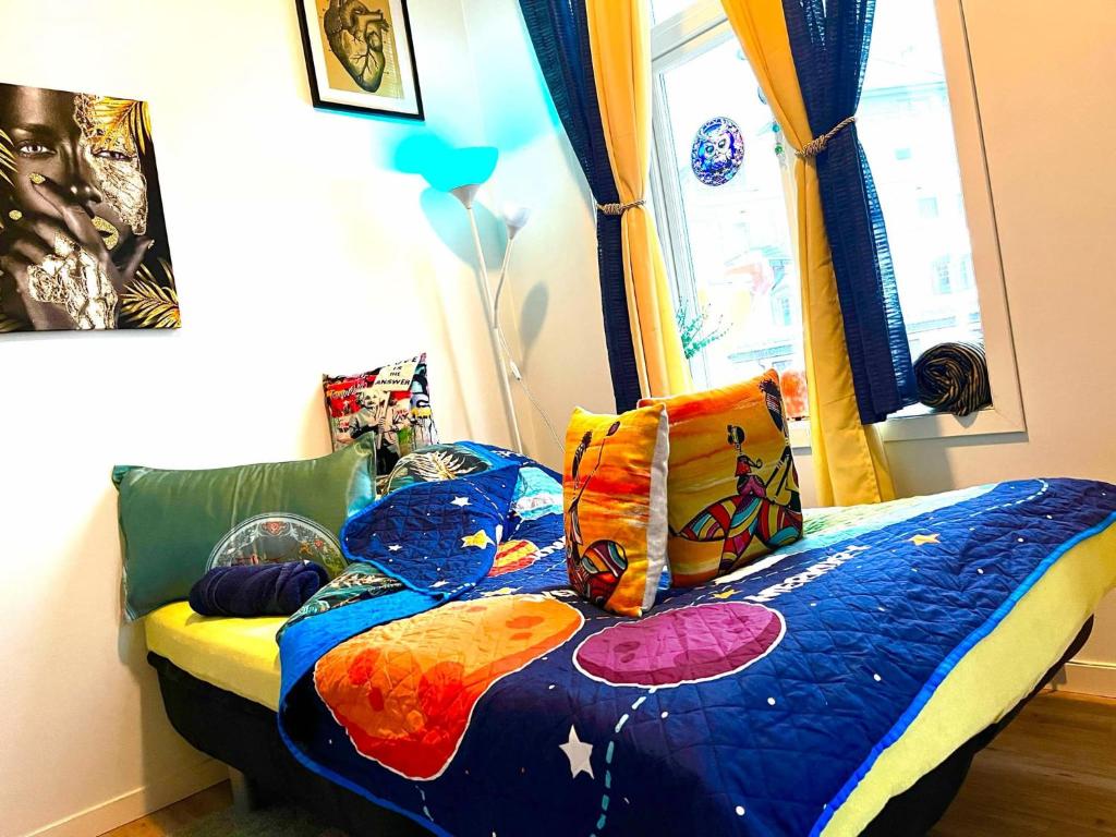 Postel nebo postele na pokoji v ubytování Sweet home