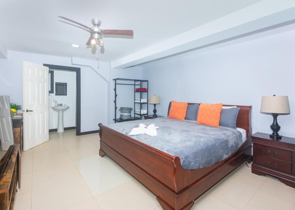 Postel nebo postele na pokoji v ubytování Casa Zun Zun Roatan