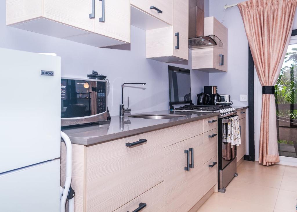 Kuchyň nebo kuchyňský kout v ubytování Casa Zun Zun Roatan