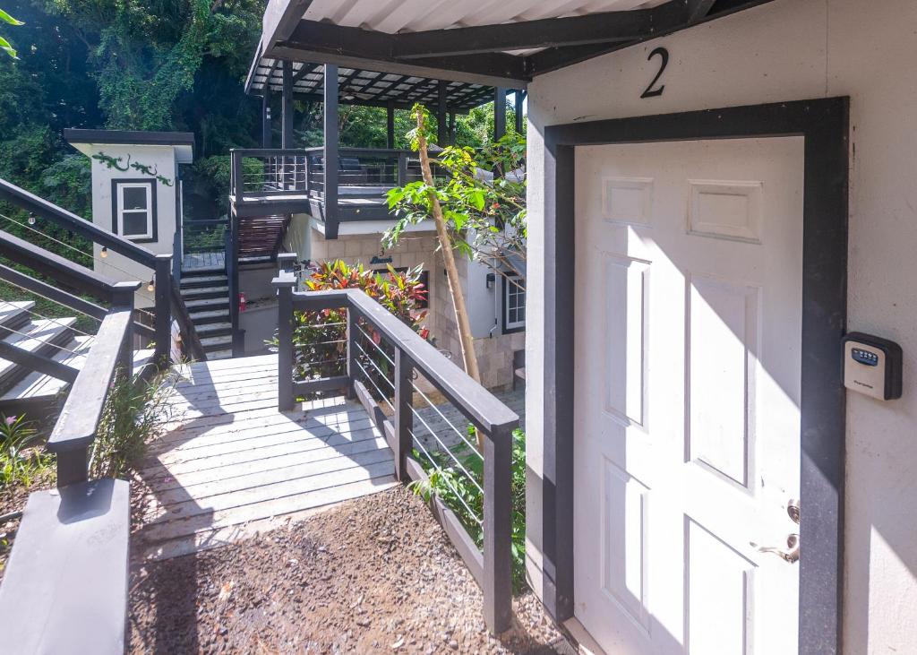 Balkón nebo terasa v ubytování Casa Zun Zun Roatan