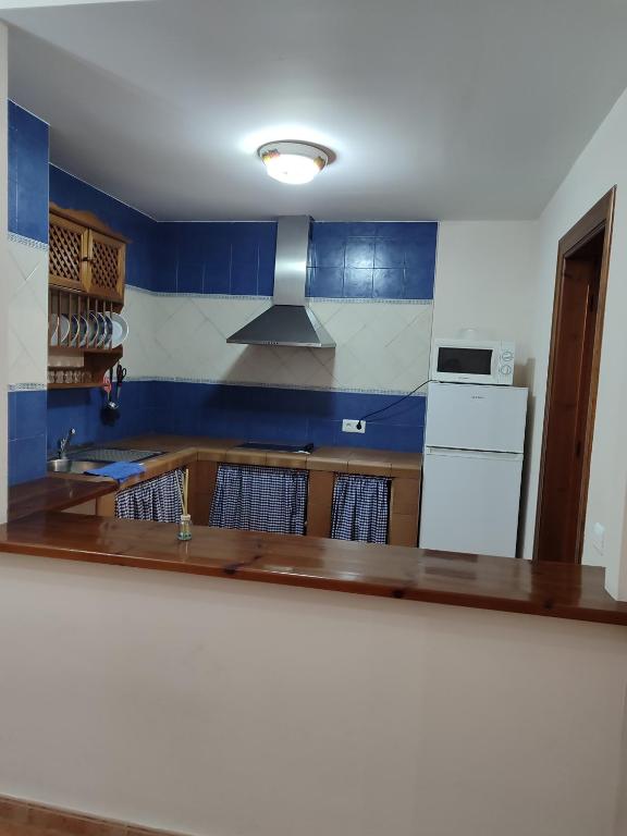 Kuchyň nebo kuchyňský kout v ubytování Pensión y apartamentos El Taxi