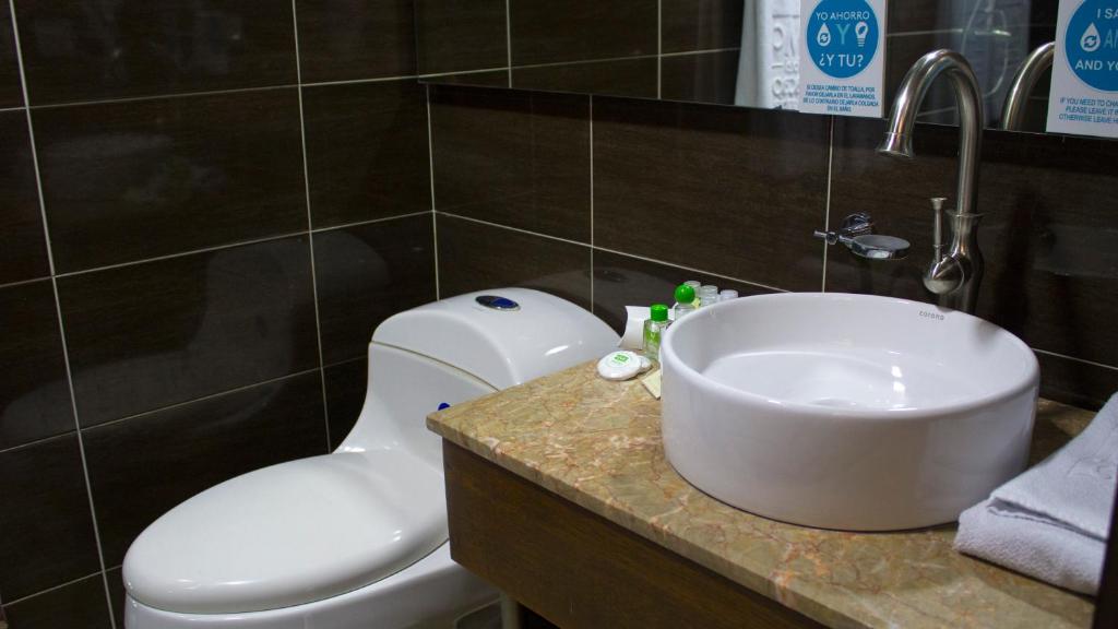 Koupelna v ubytování Hotel macao colombia