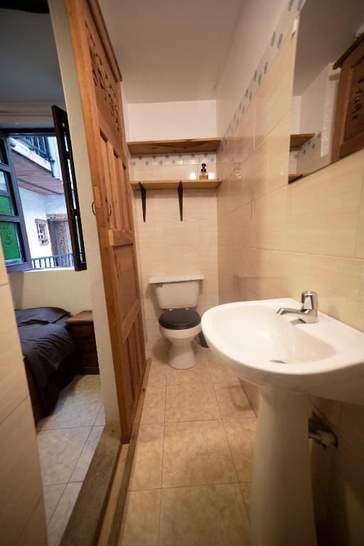 Koupelna v ubytování Casa Tsao