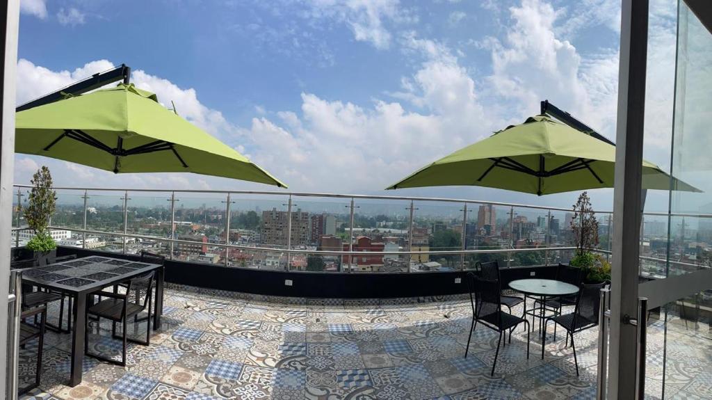 Balkón nebo terasa v ubytování Hotel macao colombia