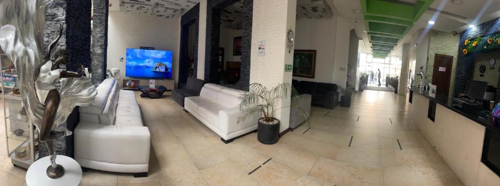 TV a/nebo společenská místnost v ubytování Hotel macao colombia
