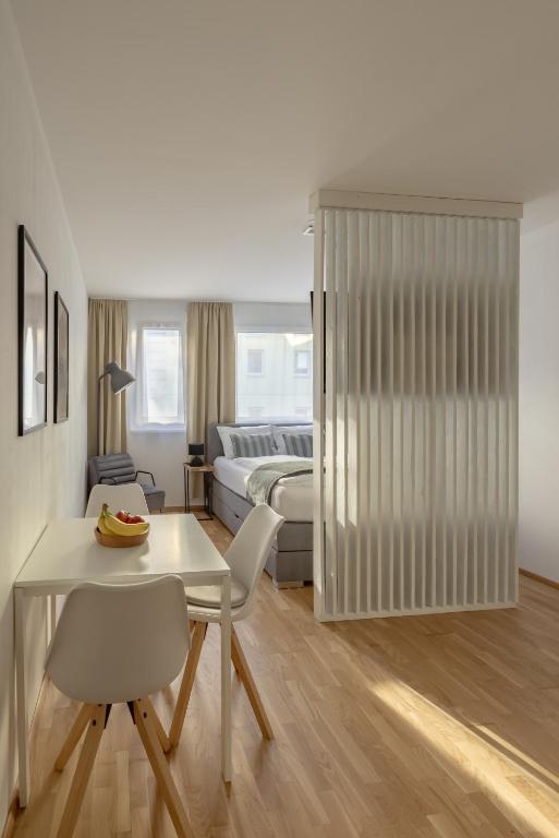 Posezení v ubytování EA-Modernes Studio nähe Hauptplatz