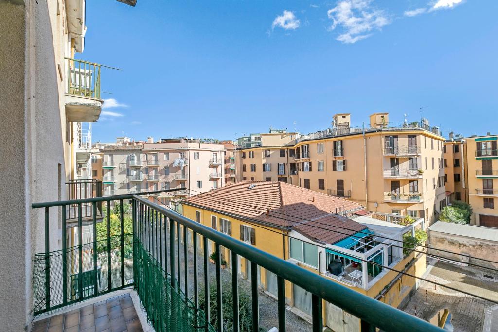 a view of a city from a balcony at Domus 21 Near Alassio Beach - Happy Rentals in Alassio