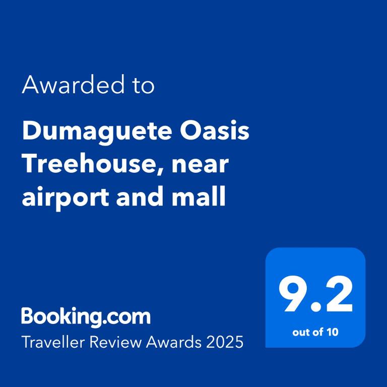 Certifikát, hodnocení, plakát nebo jiný dokument vystavený v ubytování Dumaguete Oasis Treehouse, near airport and mall