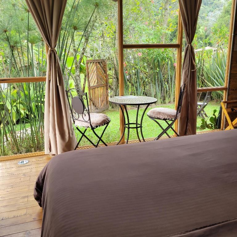 Balkón nebo terasa v ubytování Exclusivo Cocora con Jacuzzi Salento Quindio