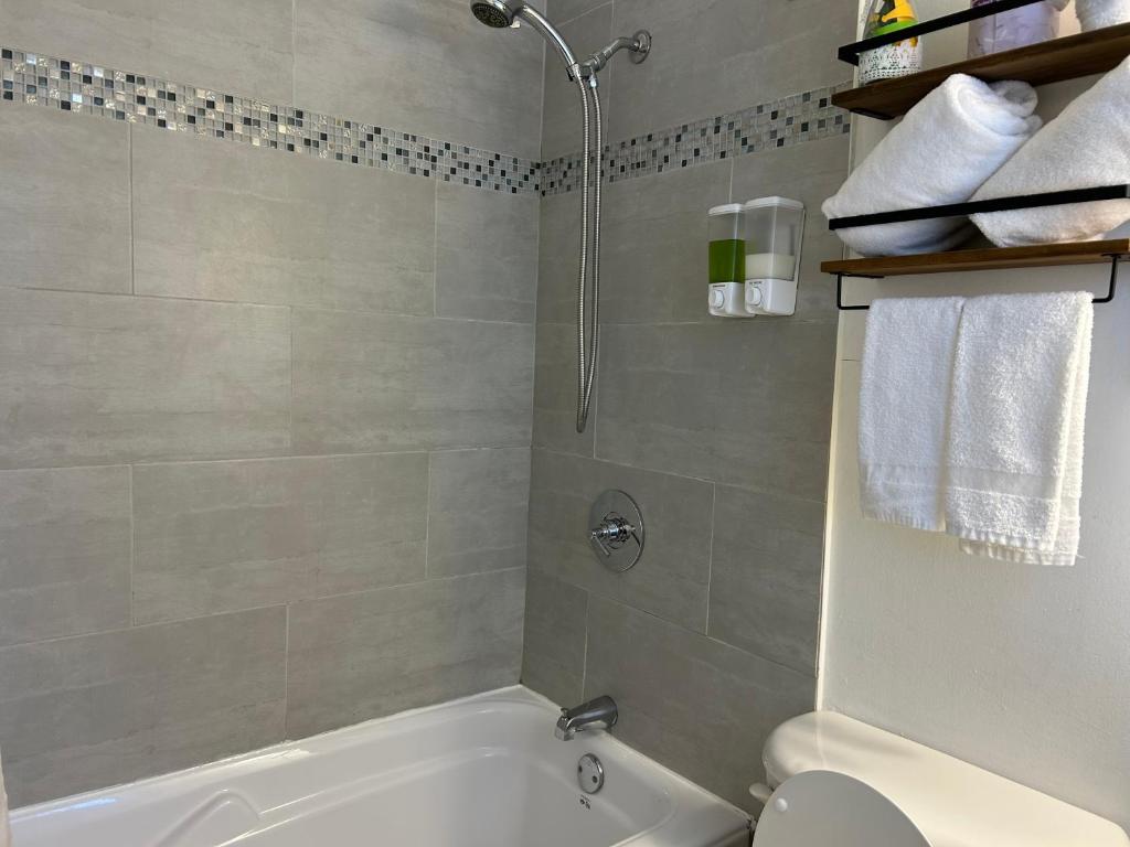 Koupelna v ubytování Motel Chantolac