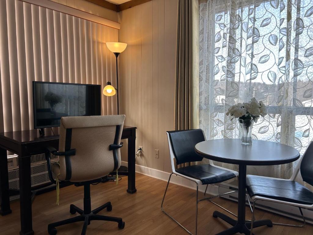 TV a/nebo společenská místnost v ubytování Motel Chantolac