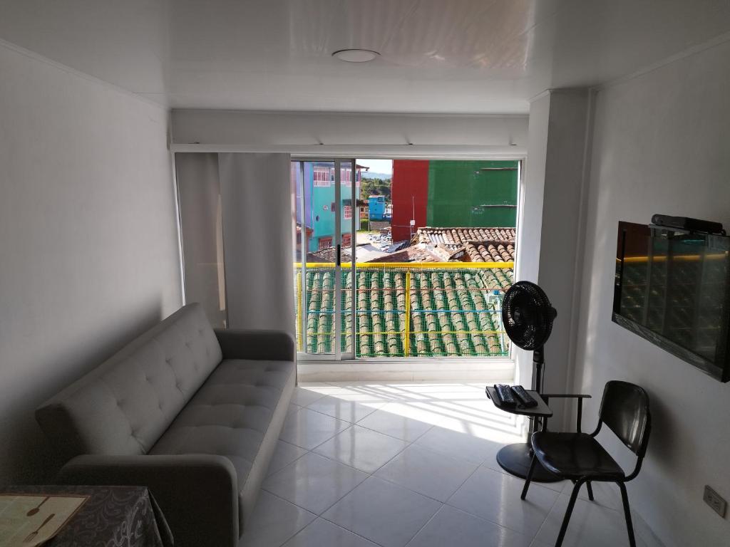 Posezení v ubytování Apartamento Centro Guatapé, parque y embalse