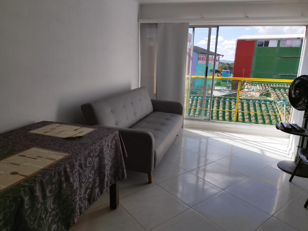 Posezení v ubytování Apartamento Centro Guatapé, parque y embalse