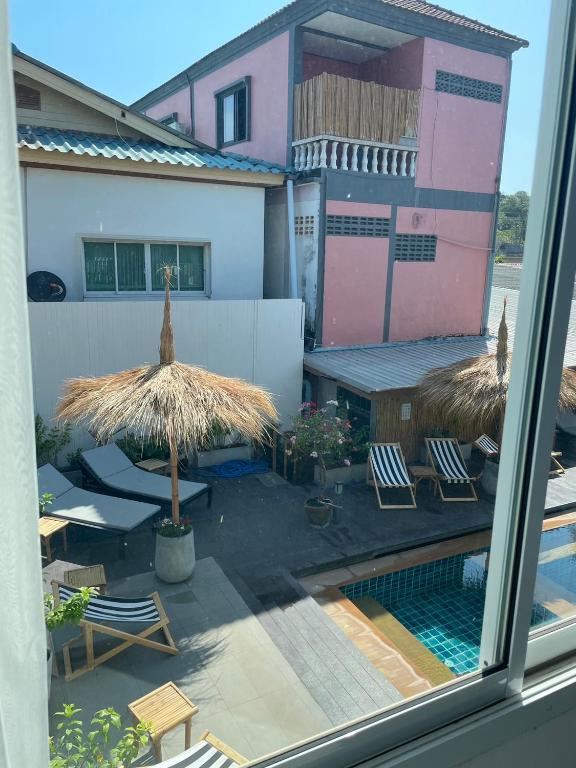 Bazén v ubytování Lanta Corsica Hotel nebo v jeho okolí