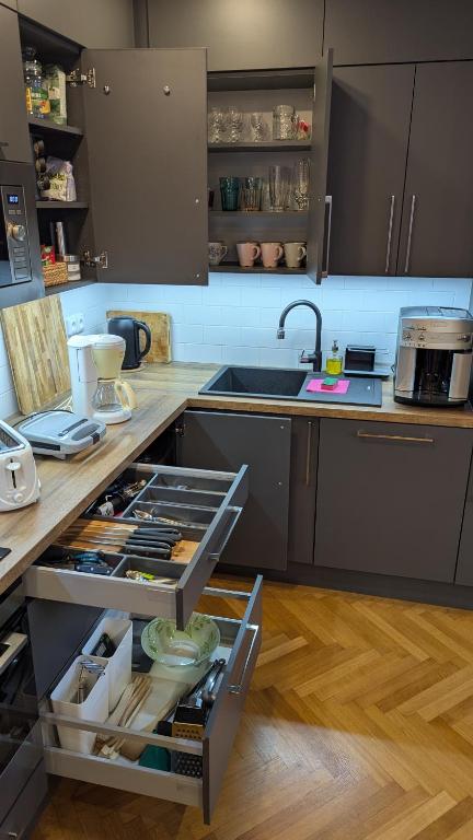 Kuchnia lub aneks kuchenny w obiekcie Apartman692