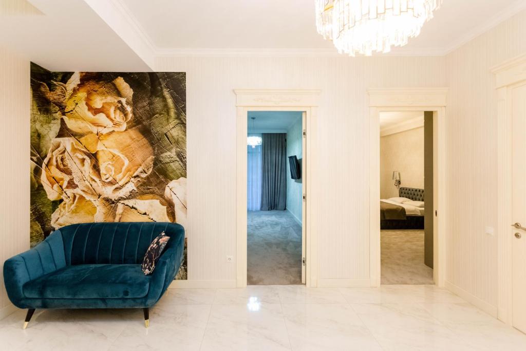 Postel nebo postele na pokoji v ubytování Central Elegant Apartment
