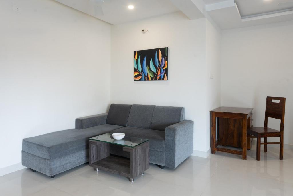 Posezení v ubytování Manipal Atalia Service Apartments