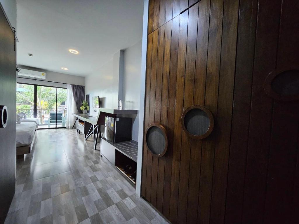 Kuchyň nebo kuchyňský kout v ubytování Little Loft Hotel