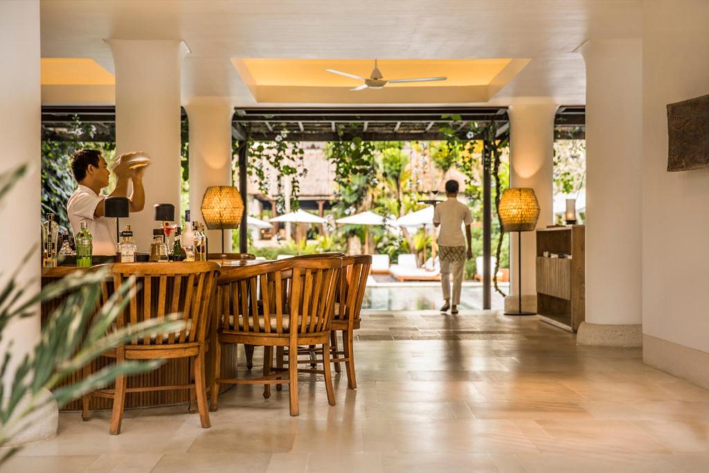 Posezení v ubytování COMO Uma Ubud