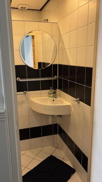 Koupelna v ubytování Hotel Poseidon