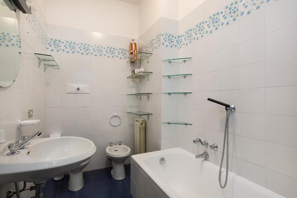 A bathroom at Ca' del Bosco