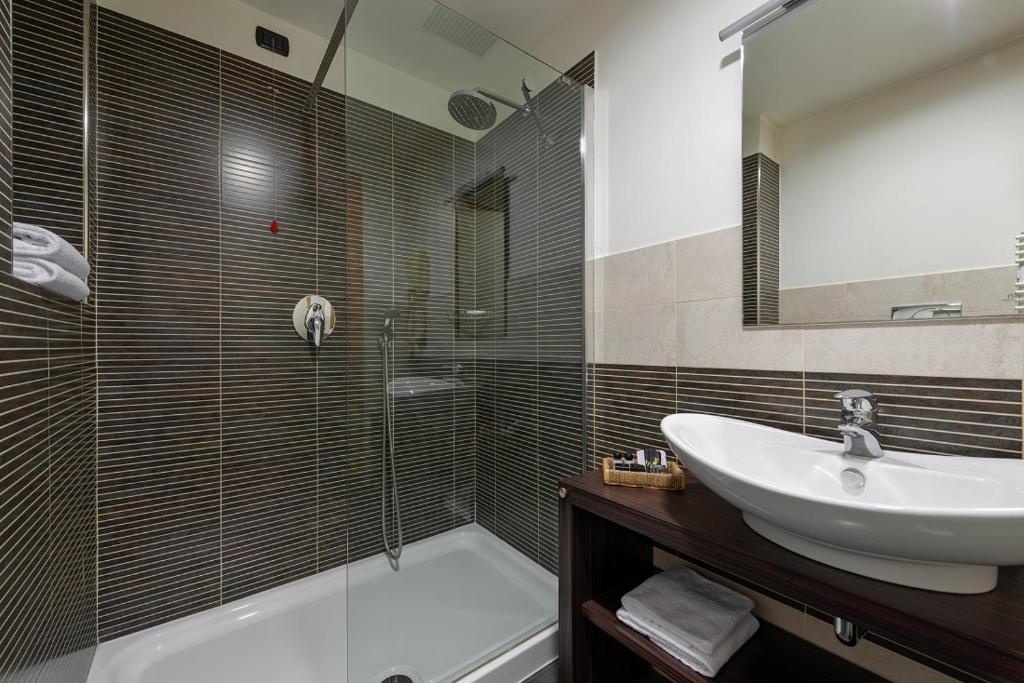 Koupelna v ubytování Hotel Motel Futura