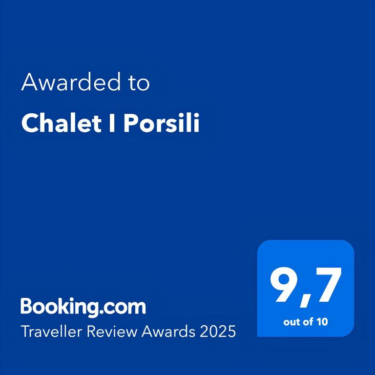 Chalet I Porsili的证书、奖牌、标识或其他文件