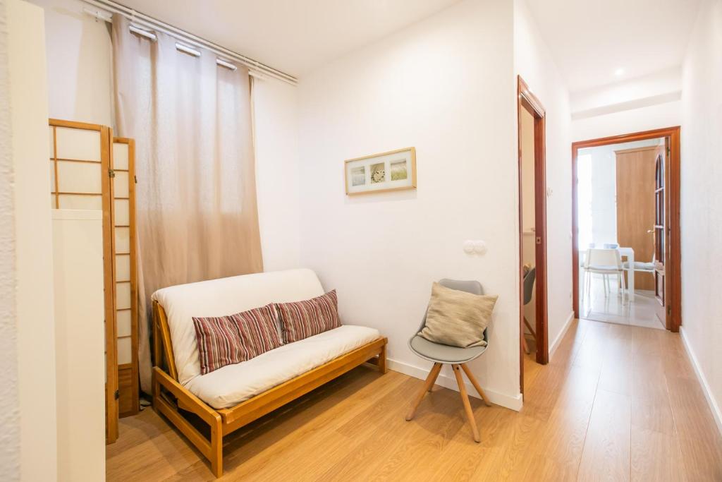 Posteľ alebo postele v izbe v ubytovaní 42ara1026 - Spacious apartment in Eixample