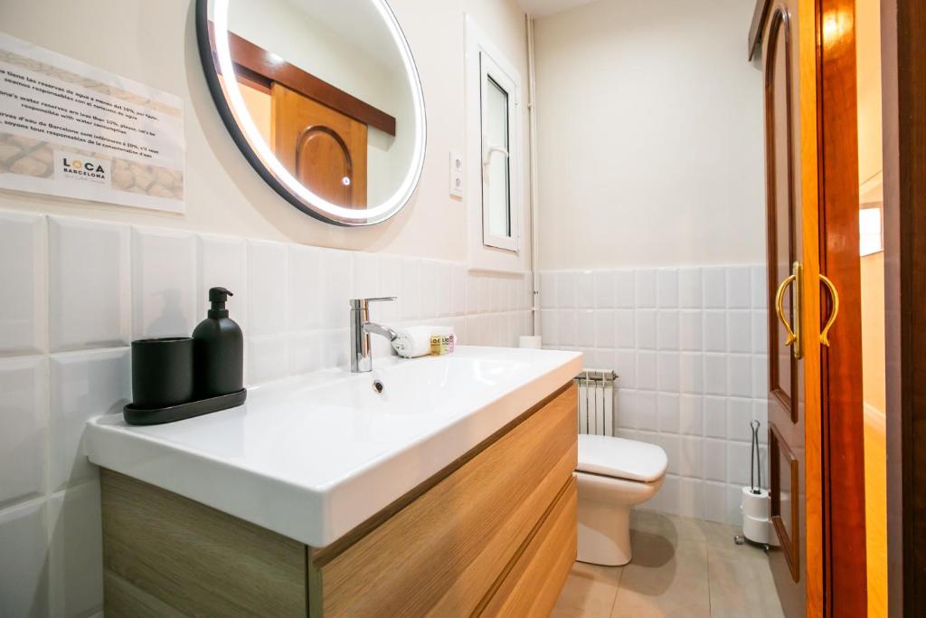 Kúpeľňa v ubytovaní 42ara1026 - Spacious apartment in Eixample