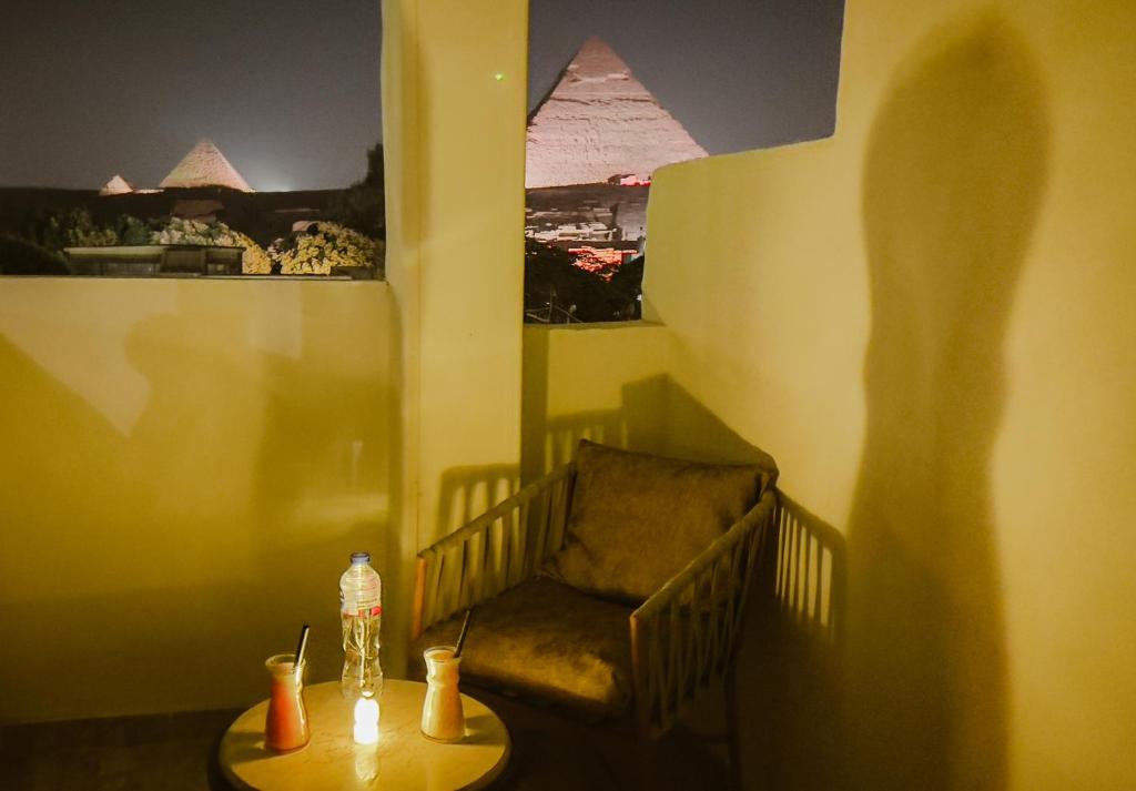 Posezení v ubytování Giza Pyramids Inn