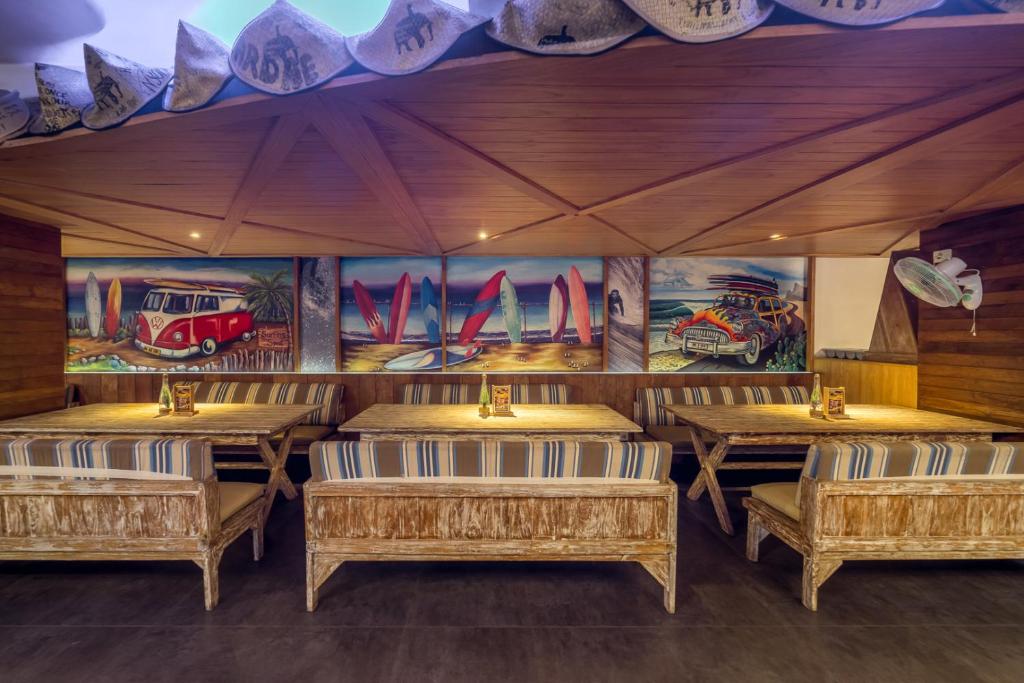 Posezení v ubytování Bliss Surfer Hotel Legian