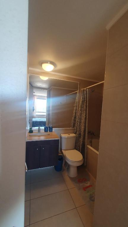 Koupelna v ubytování Cómodo mini departamento Calama