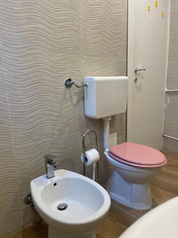 Koupelna v ubytování Scibetta's B&B