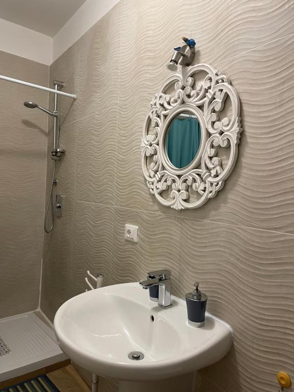 Koupelna v ubytování Scibetta's B&B