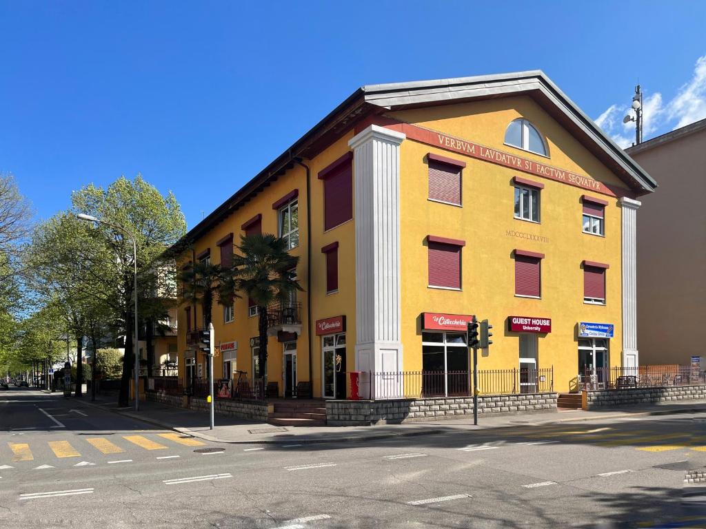Budova, kde se aparthotel nachází