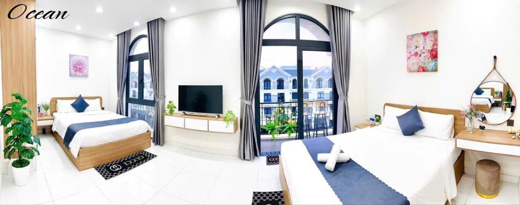 Postel nebo postele na pokoji v ubytování Hải Anh Homestay 1