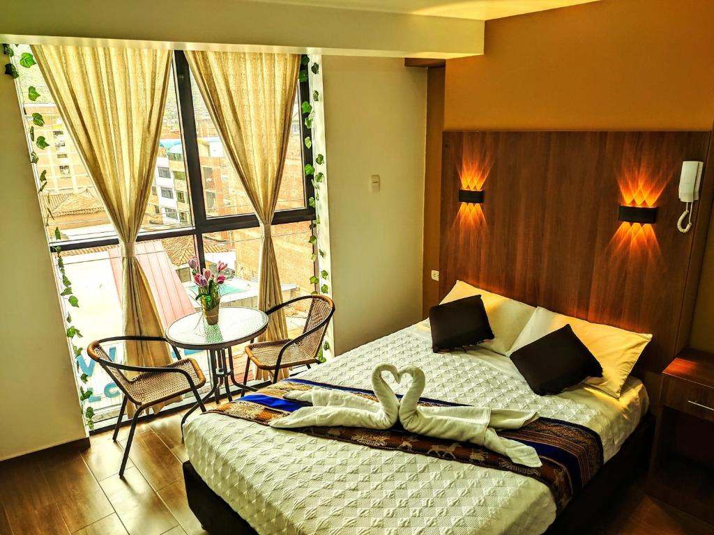 Postel nebo postele na pokoji v ubytování Velvet residence