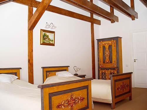 Postel nebo postele na pokoji v ubytování Hotel Traube