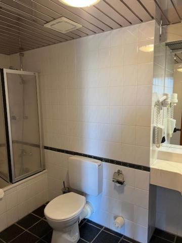 Koupelna v ubytování Eppelborner Hof