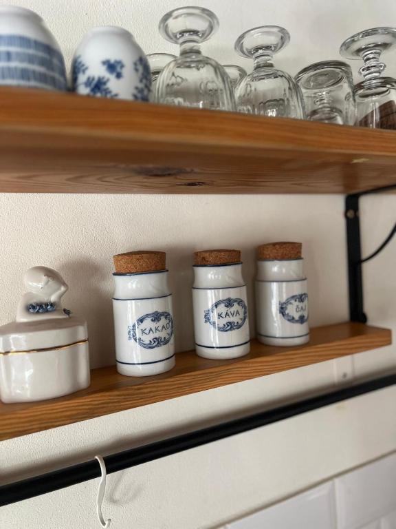 Kuchyň nebo kuchyňský kout v ubytování Apartmán Beskydy Trafika Rožnov pod Radhoštěm