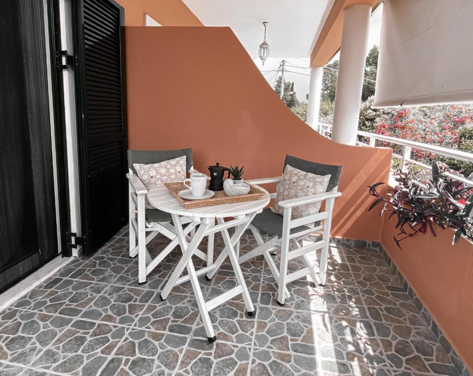 Balkón nebo terasa v ubytování Kaloudis Studios & Apartments