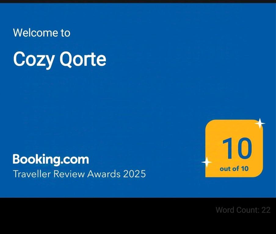 Certificat, premi, rètol o un altre document de Cozy Qorte