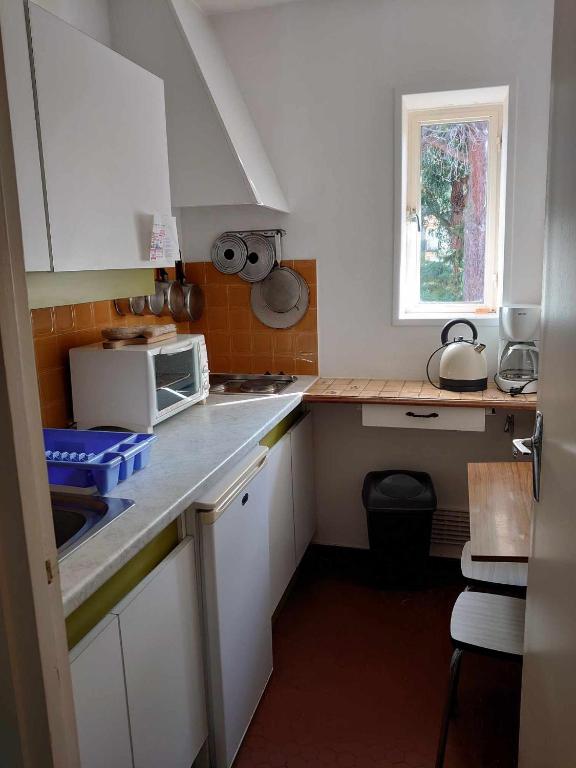 Kuchyňa alebo kuchynka v ubytovaní 3VSE-ALZ210 Studio équipé pour 3 personnes au 2ème étage parking