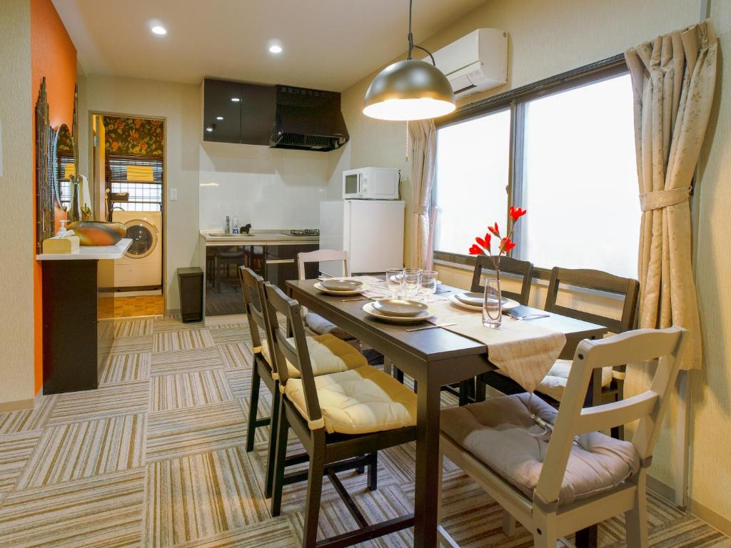 Køkken eller tekøkken på 楓の宿 2号館