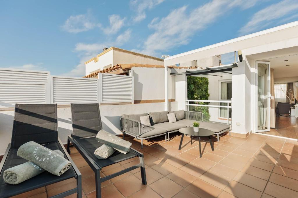 Balkón alebo terasa v ubytovaní Sitges Group Beach Dreams