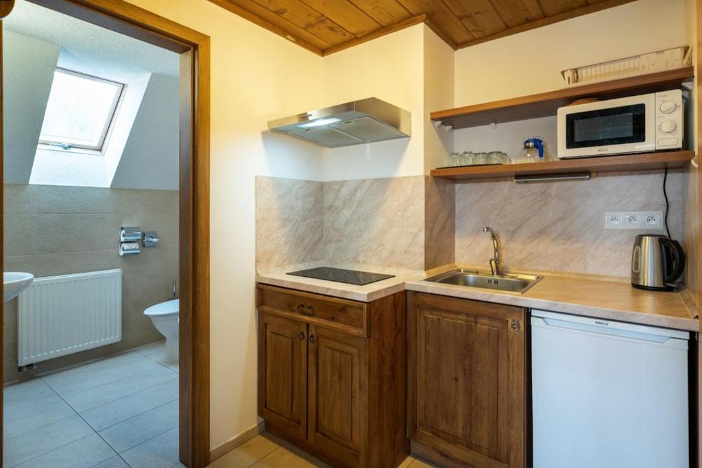 Koupelna v ubytování Apartmánový dom Vila Maroš