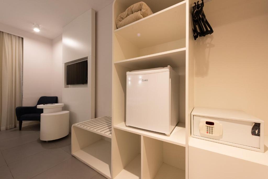 Kuchyň nebo kuchyňský kout v ubytování Hotel Nacional Inn Alagoinhas